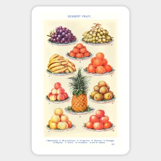 Dessert Fruit, from Mrs. Beeton's Book of Household Management Sticker